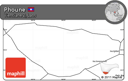Blank Simple Map of Phoune
