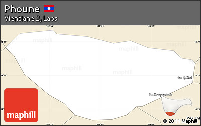 Classic Style Simple Map of Phoune