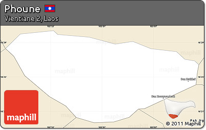 Classic Style Simple Map of Phoune