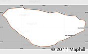 Gray Simple Map of Phoune, cropped outside