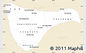 Classic Style Simple Map of Vientiane 2, single color outside