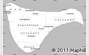 Gray Simple Map of Vientiane 2, single color outside
