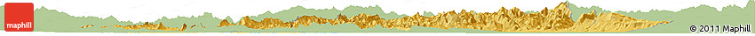 Savanna Style Horizon Map of Vientiane, single color outside