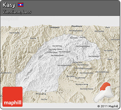 Classic Style 3D Map of Kasy
