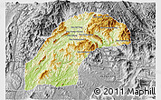 Physical 3D Map of Kasy, desaturated