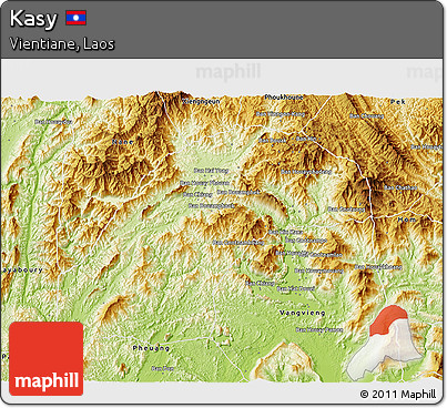 Physical 3D Map of Kasy