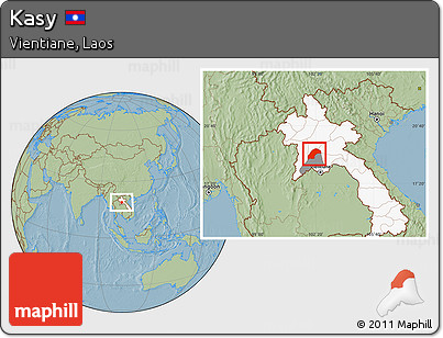 Savanna Style Location Map of Kasy, highlighted country, highlighted parent region, hill shading