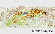 Physical Panoramic Map of Kasy, lighten