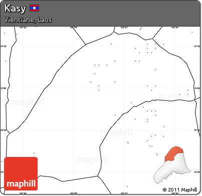 Blank Simple Map of Kasy, no labels