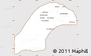 Classic Style Simple Map of Kasy, cropped outside