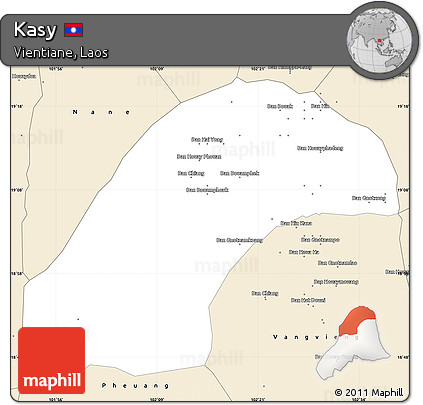 Classic Style Simple Map of Kasy