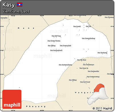 Classic Style Simple Map of Kasy