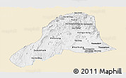 Classic Style Panoramic Map of Vientiane, single color outside