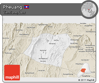 Classic Style 3D Map of Pheuang