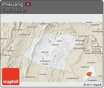Classic Style 3D Map of Pheuang
