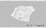 Gray 3D Map of Pheuang, single color outside