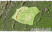 Physical 3D Map of Pheuang, darken