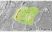 Physical 3D Map of Pheuang, desaturated