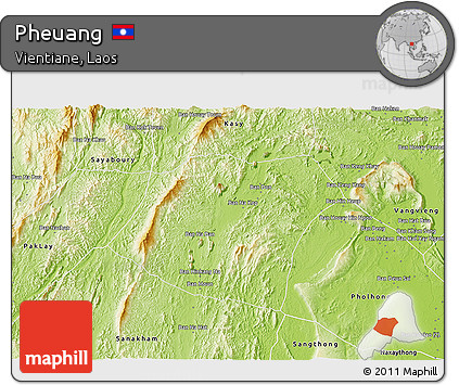 Physical 3D Map of Pheuang
