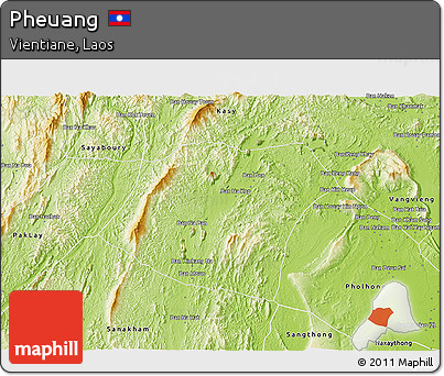 Physical 3D Map of Pheuang