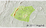 Physical 3D Map of Pheuang, lighten, semi-desaturated
