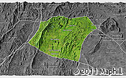 Satellite 3D Map of Pheuang, desaturated