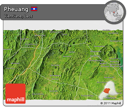 Satellite 3D Map of Pheuang
