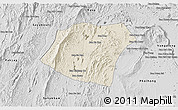 Shaded Relief 3D Map of Pheuang, desaturated