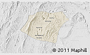 Shaded Relief 3D Map of Pheuang, lighten, desaturated