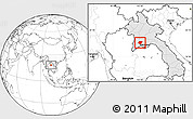 Blank Location Map of Pheuang, highlighted country
