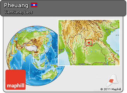 Physical Location Map of Pheuang