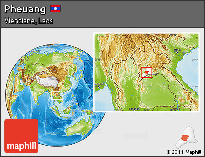 Physical Location Map of Pheuang, highlighted parent region