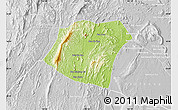 Physical Map of Pheuang, lighten, desaturated