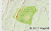 Physical Map of Pheuang, lighten