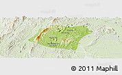 Physical Panoramic Map of Pheuang, lighten