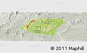Physical Panoramic Map of Pheuang, lighten, semi-desaturated