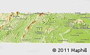 Physical Panoramic Map of Pheuang