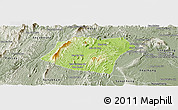 Physical Panoramic Map of Pheuang, semi-desaturated