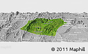 Satellite Panoramic Map of Pheuang, lighten, desaturated