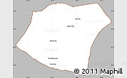 Gray Simple Map of Pheuang, cropped outside