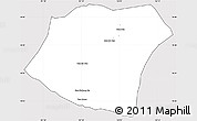 Silver Style Simple Map of Pheuang, cropped outside