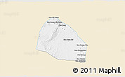 Classic Style 3D Map of Pholhong, single color outside
