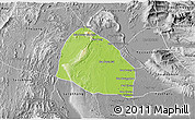 Physical 3D Map of Pholhong, desaturated