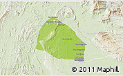 Physical 3D Map of Pholhong, lighten