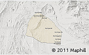 Shaded Relief 3D Map of Pholhong, lighten, semi-desaturated