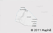 Silver Style 3D Map of Pholhong, single color outside