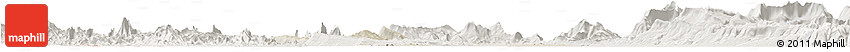 Shaded Relief Horizon Map of Pholhong, lighten