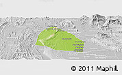 Physical Panoramic Map of Pholhong, lighten, desaturated
