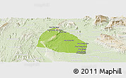 Physical Panoramic Map of Pholhong, lighten