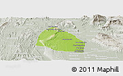 Physical Panoramic Map of Pholhong, lighten, semi-desaturated